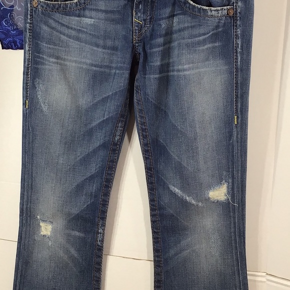 True Religion Bobby distressed wide leg jeans 29 - Picture 13 of 14